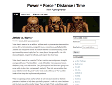 Tablet Screenshot of forcedistancetime.com